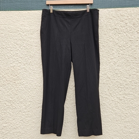 Talbots Heritage black cropped trousers 26.5 in inseam size 14 - Picture 1 of 5